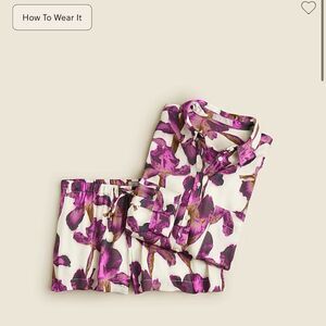 NWT J Crew Soft Shine Pajama Set